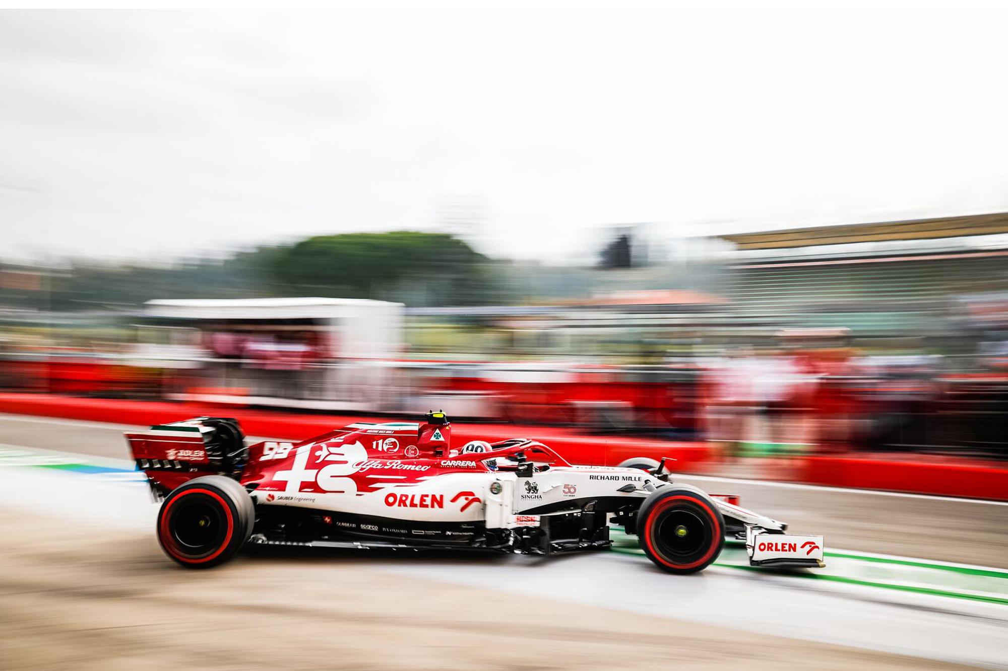 Η Alfa Romeo Racing Orlen στο Grand Prix της Imola