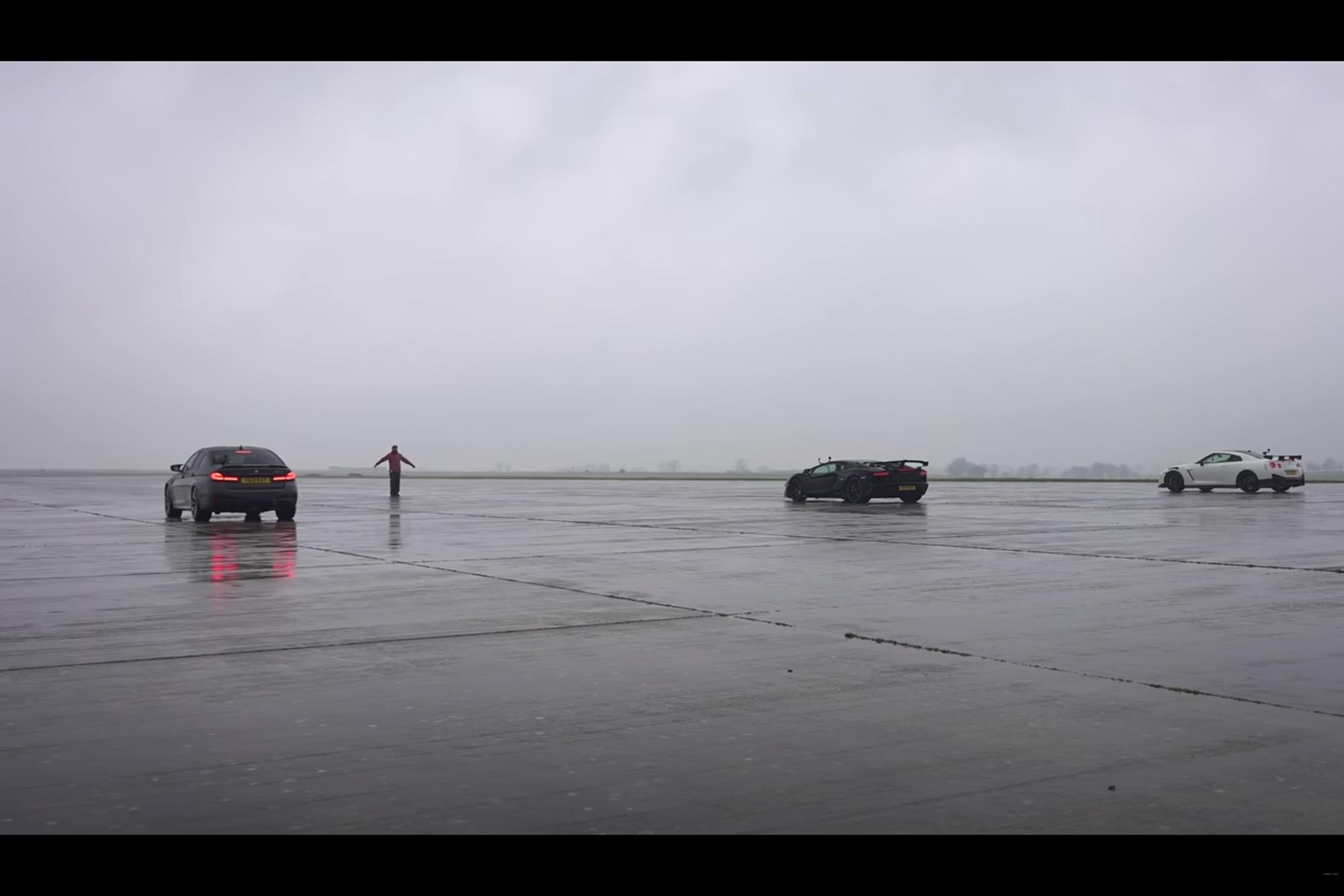 Aventador VS M5 CS vs GT-R