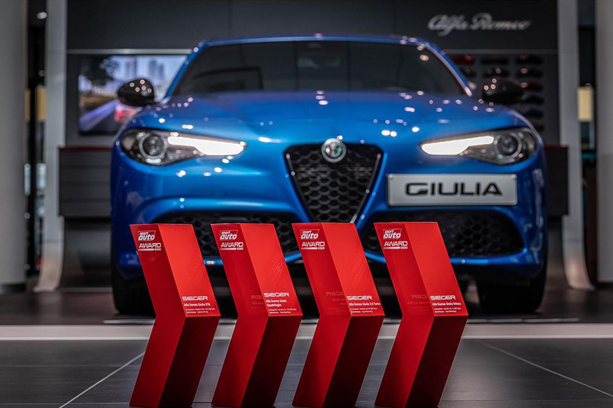 Η Giulia κατέκτησε την 1η θέση σε τέσσερις κατηγορίες του περιοδικού SPORT AUTO