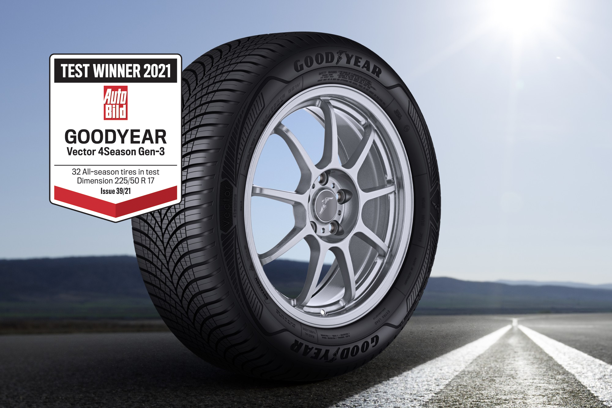 Διάκριση για το ελαστικό Vector 4Seasons Gen-3 της Goodyear