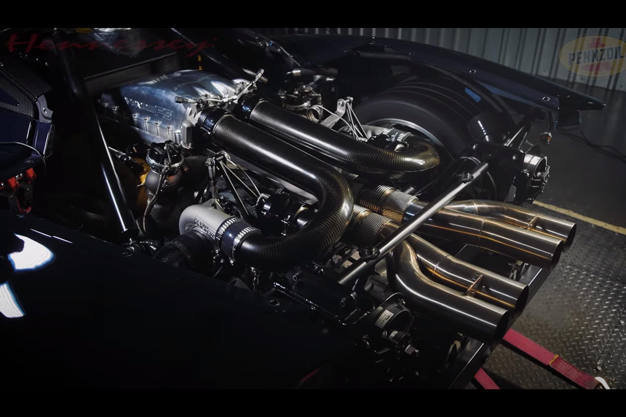 Ακούστε τον ήχο του Hennessey Venom F5 στο δυναμόμετρο