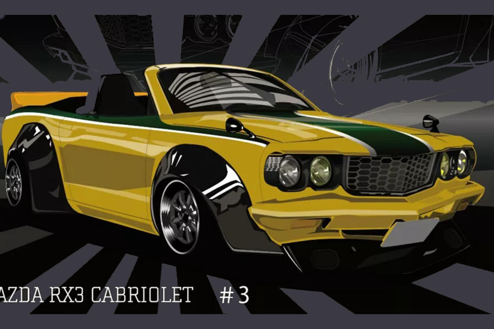 Ένα Miata μεταμορφώνεται σε RX-3 Cabrio