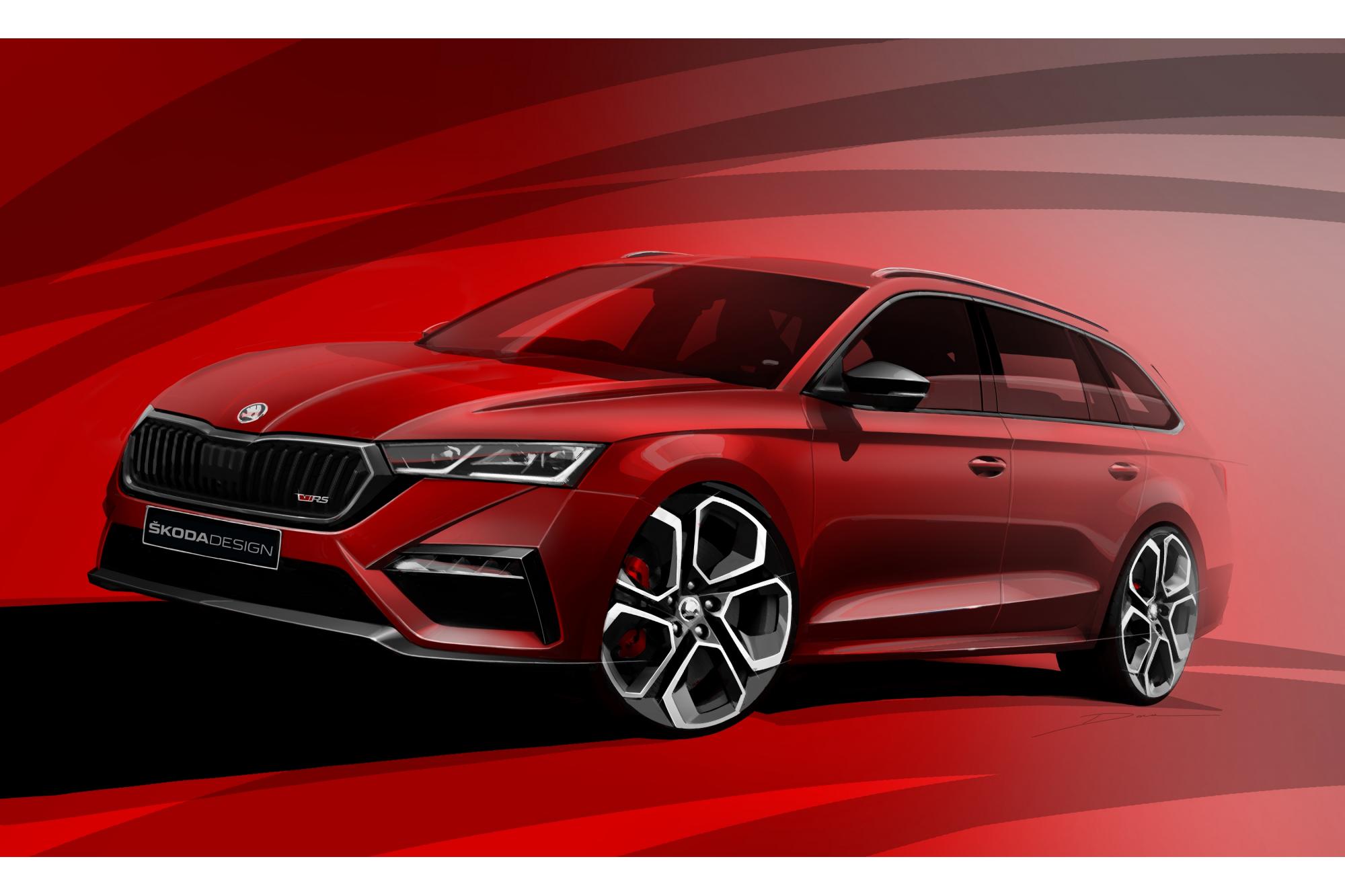 Τα πρώτα σκίτσα του νέου Skoda Octavia RS iV