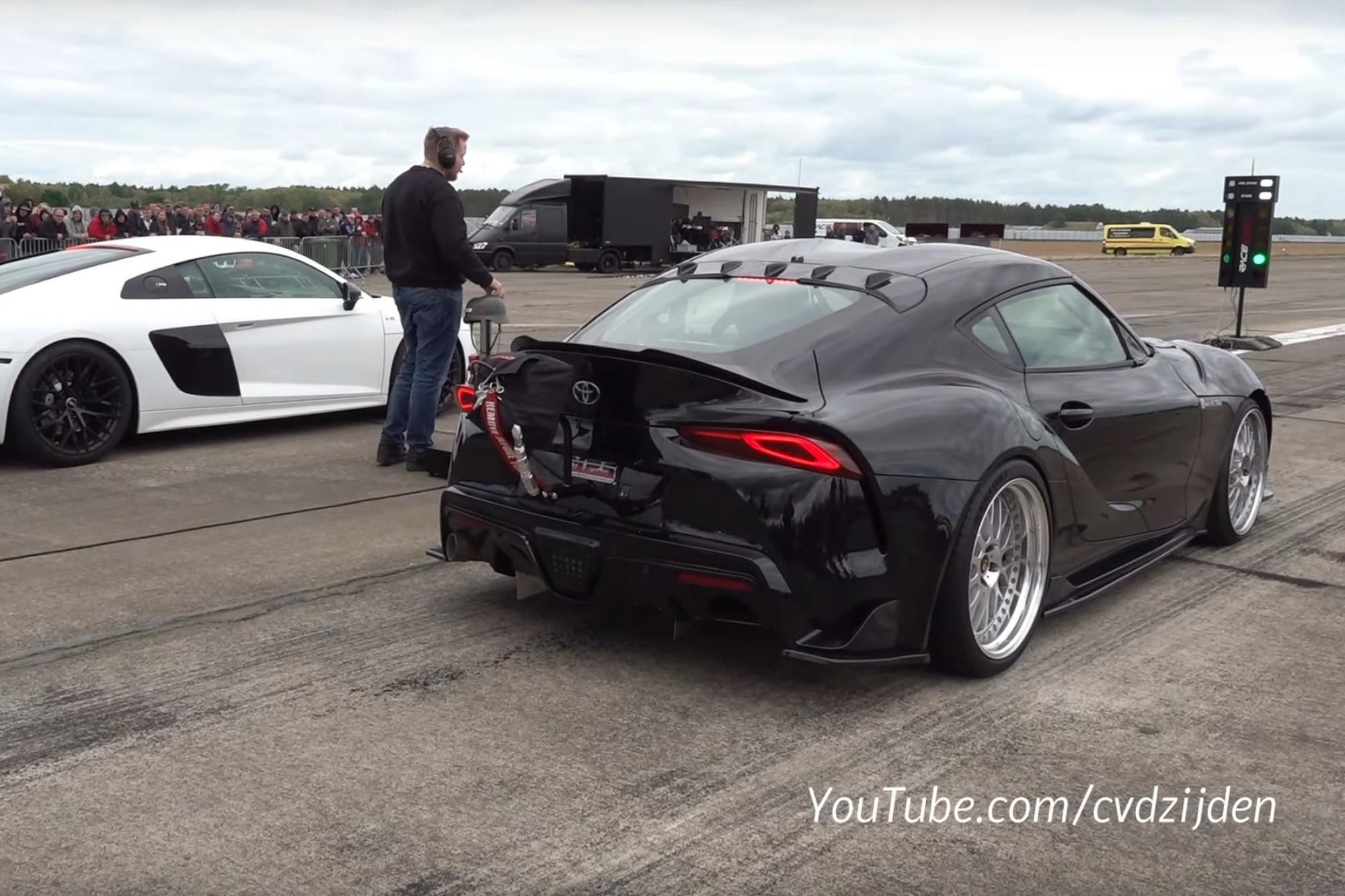 Toyota GR Supra VS Audi R8 V10 Plus