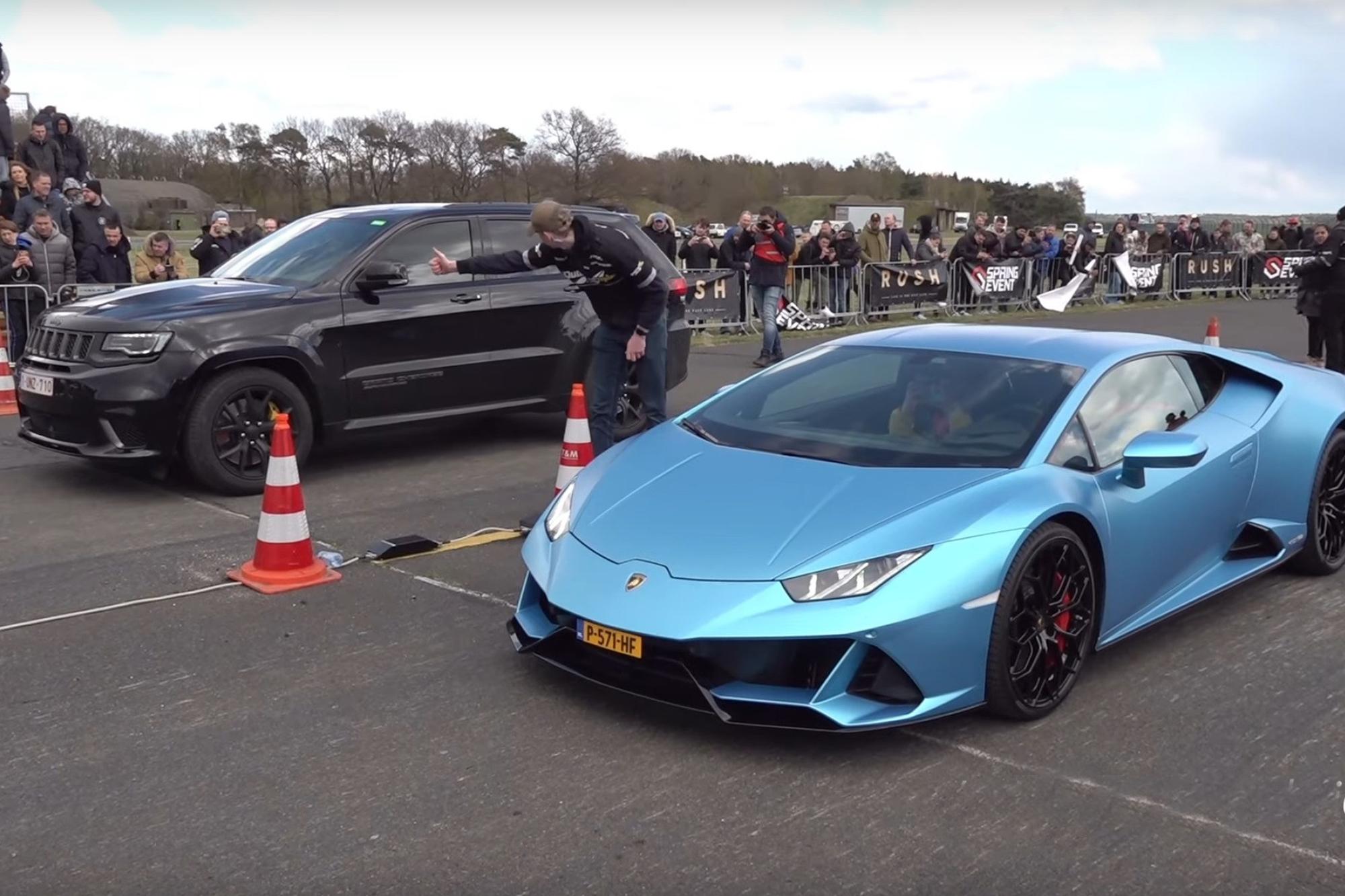 Jeep Trackhawk VS Lamborghini Huracan