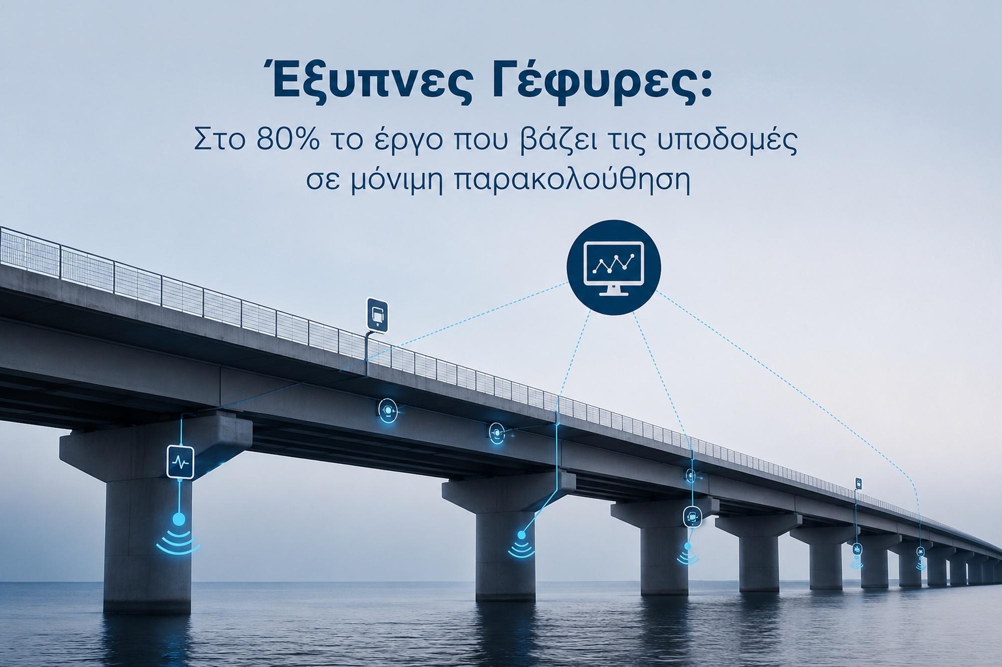 Έξυπνες Γέφυρες: Tο έργο που βάζει τις υποδομές σε μόνιμη παρακολούθηση 