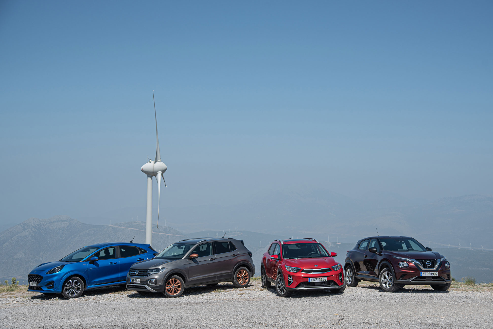 Ford Puma vs KIA Stonic vs Nissan Juke vs VW T-Cross 