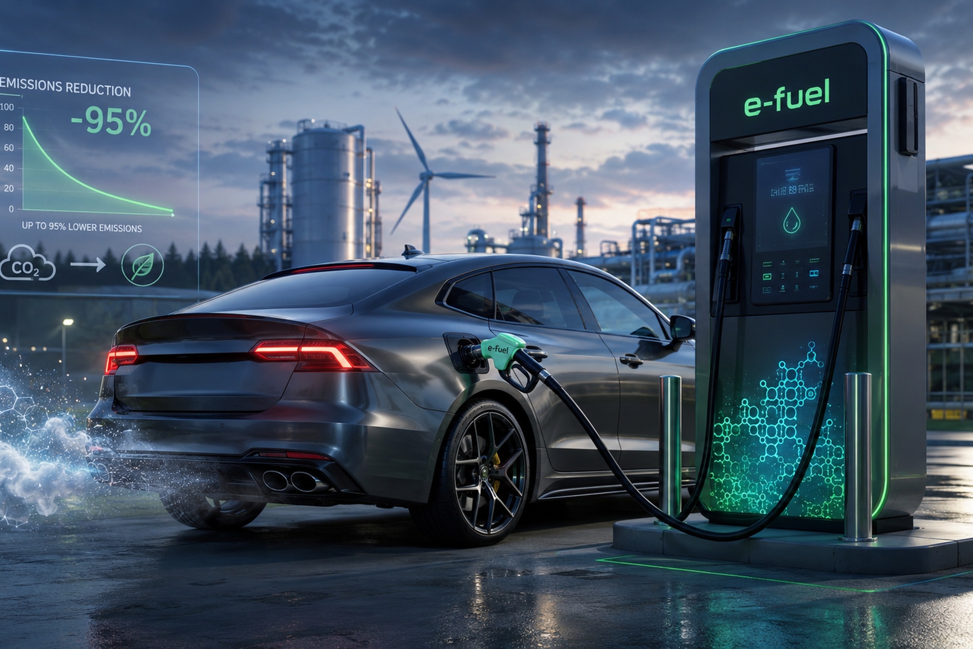Νέο e-fuel υπόσχεται έως 95% λιγότερες εκπομπές στους θερμικούς κινητήρες 