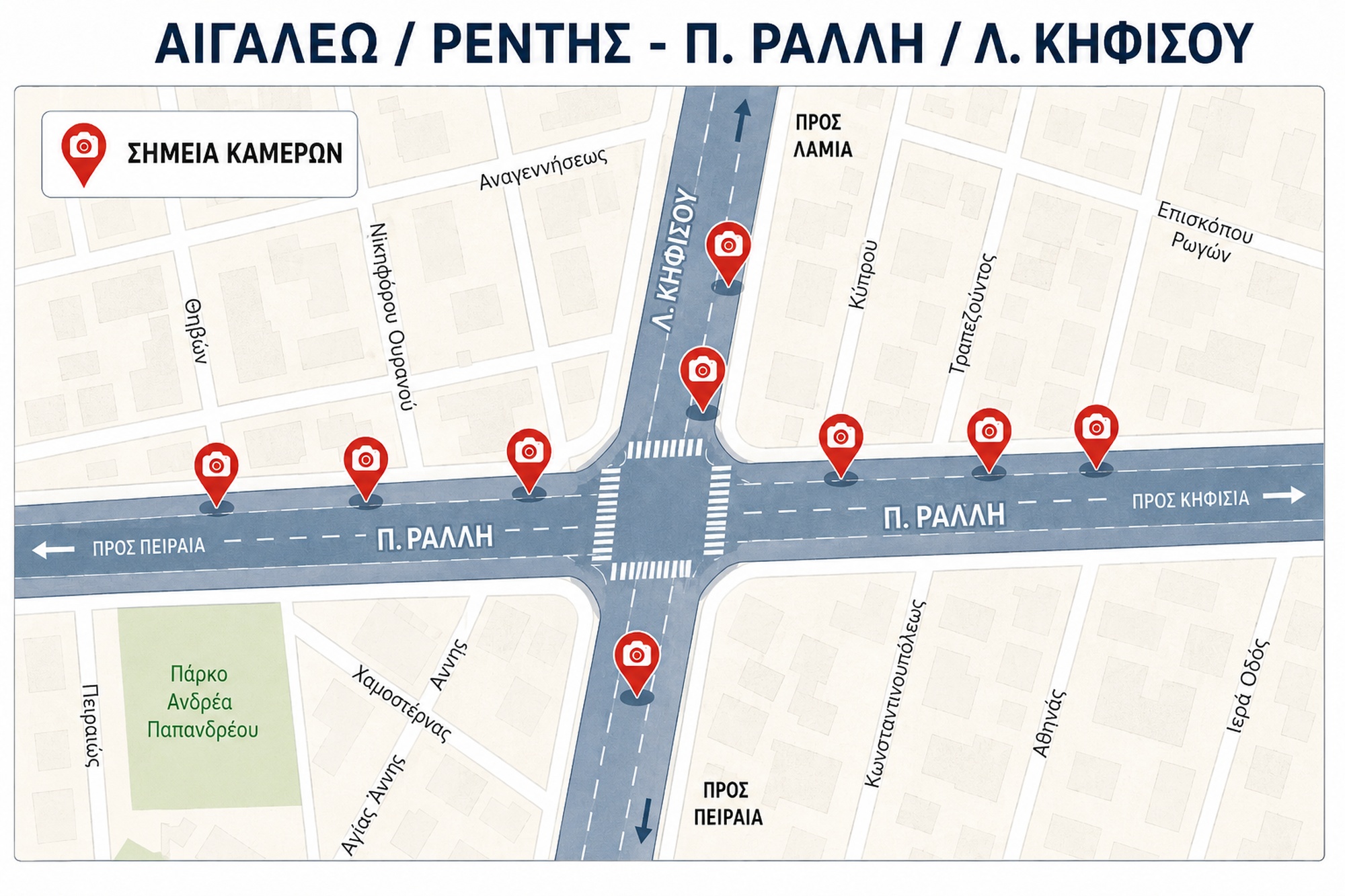Νέες κάμερες σε δρόμους της Αττικής