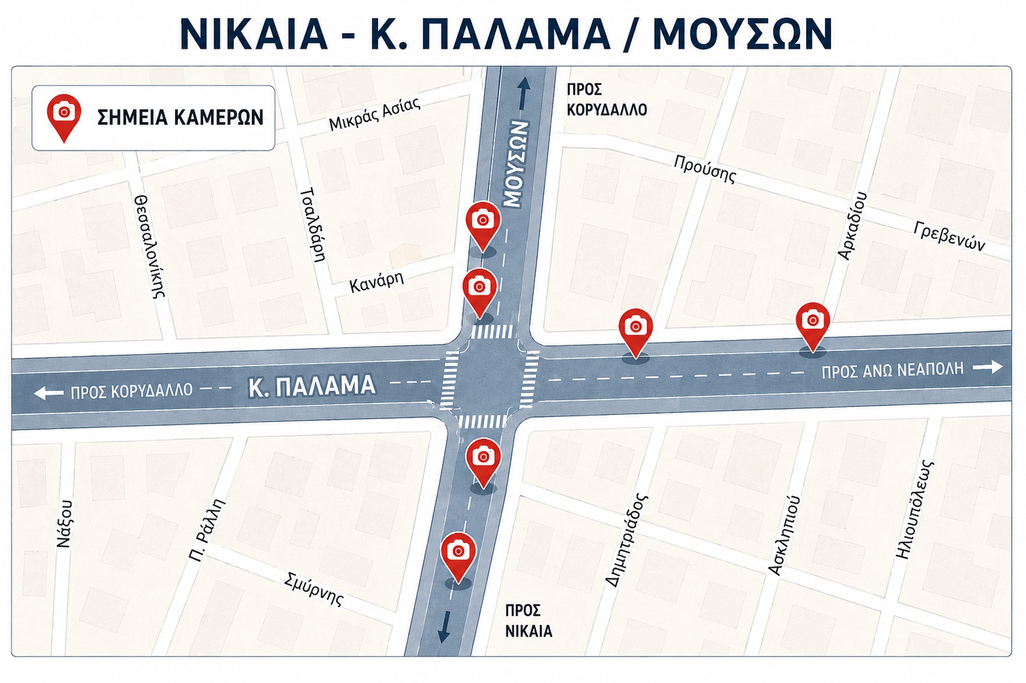 Νέες κάμερες σε δρόμους της Αττικής