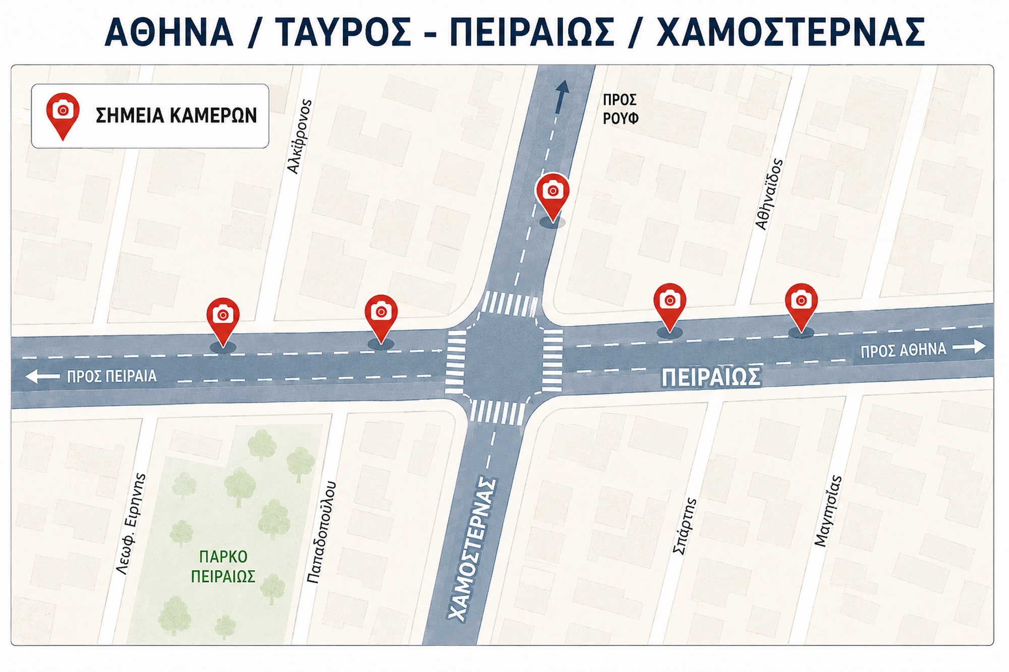 Νέες κάμερες σε δρόμους της Αττικής