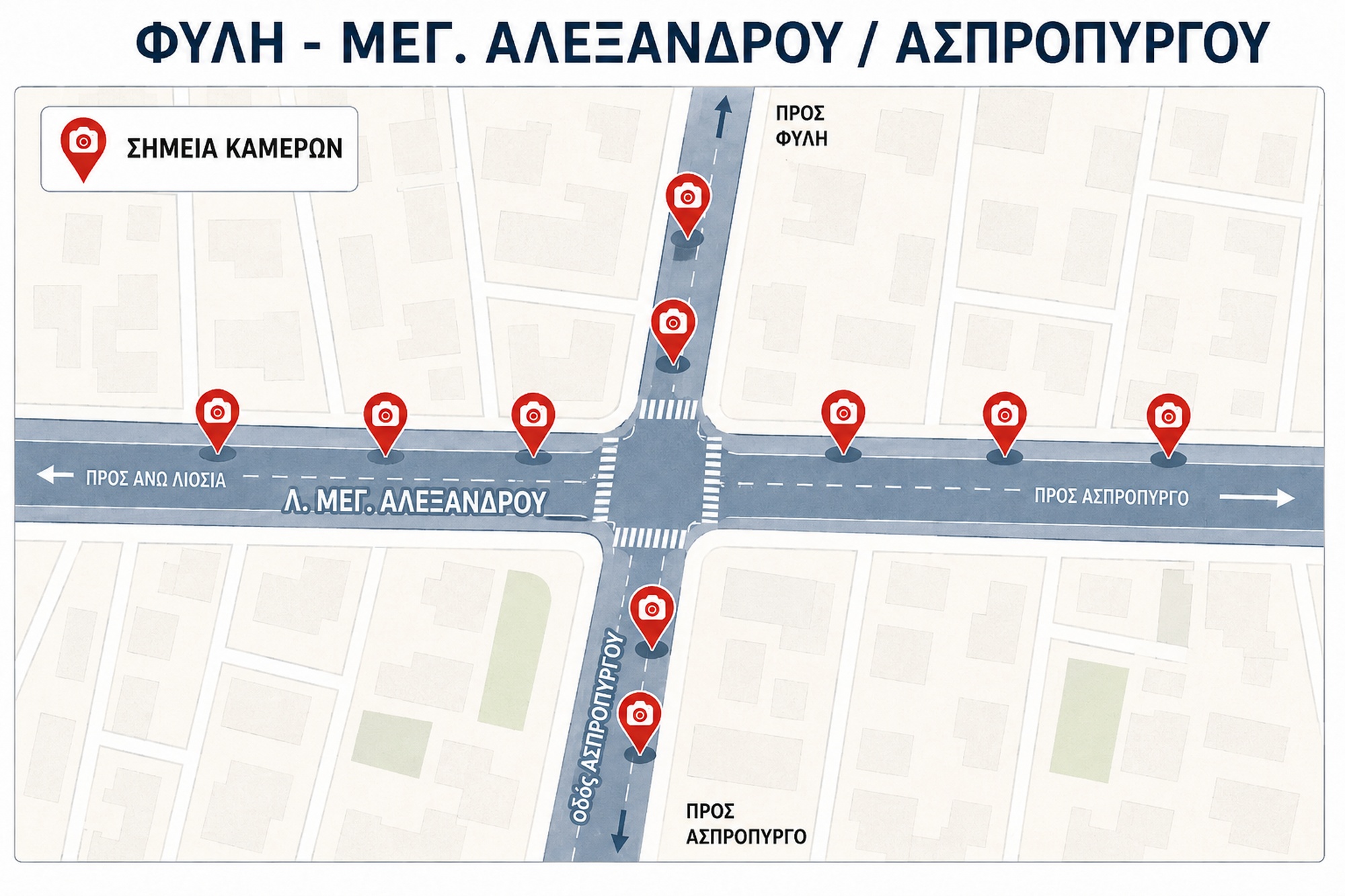 Νέες κάμερες σε δρόμους της Αττικής